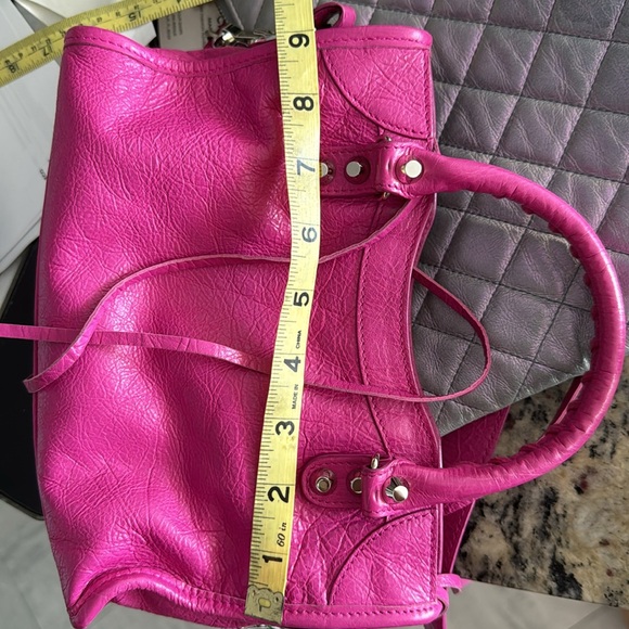 Balenciaga Fuchsia small motorcycle handbag - Picture 6 of 8